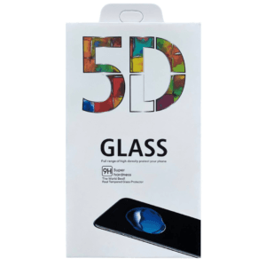 LCD apsauginis stikliukas 5D Full Glue lenktas juodas