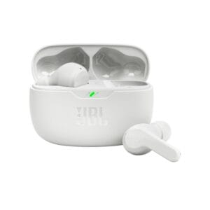 Belaidės ausinės JBL Wave Beam TWS baltos
